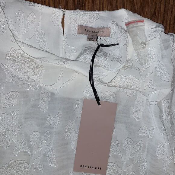 Remixmess white blouse size Small - Picture 3 of 7
